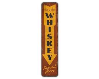 Premium Whiskey Sign - Beer Bar Sign - Beer Lover Gift - Bar Decor - Bar Sign - Vintage Style Sign - Premium Quality Rustic Metal Sign