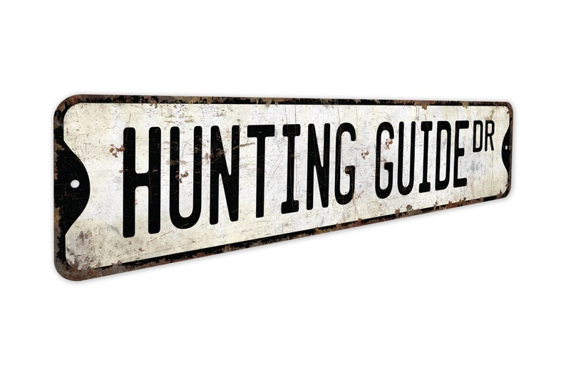 Hunting Guide - Hunting Guide Sign - Hunting Guide Decor - Vintage ...