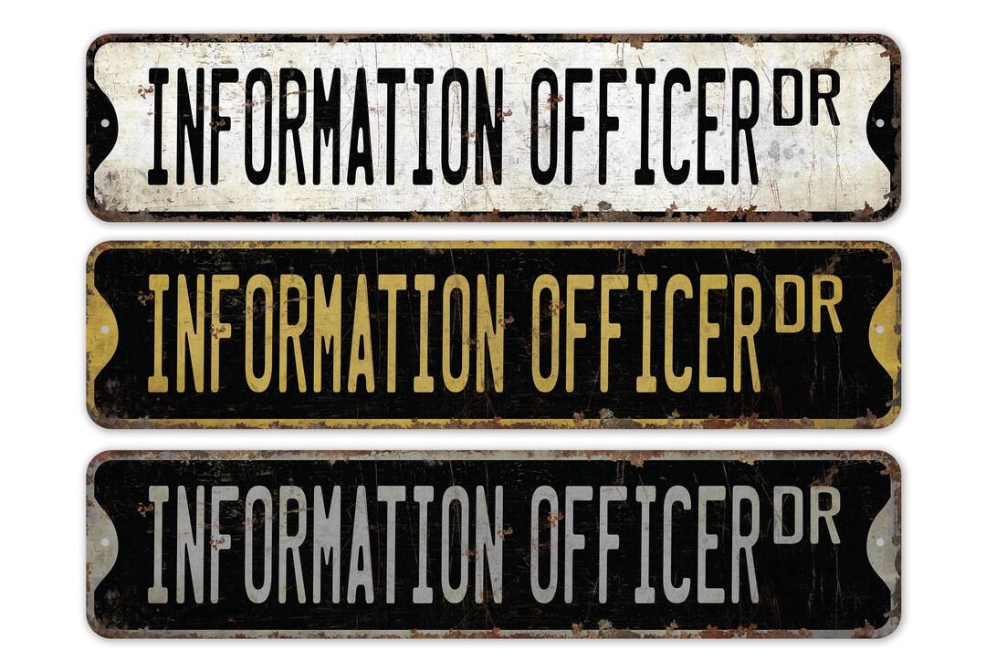 Information Officer - Information Officer Sign - Information Officer ...
