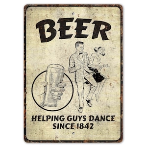Beer Sign - Beer Lover Gift - Beer Bar Sign - Beer Bar Decor - Bar Sign - Bar Decor - Vintage Style Sign - Premium Quality Rustic Metal Sign