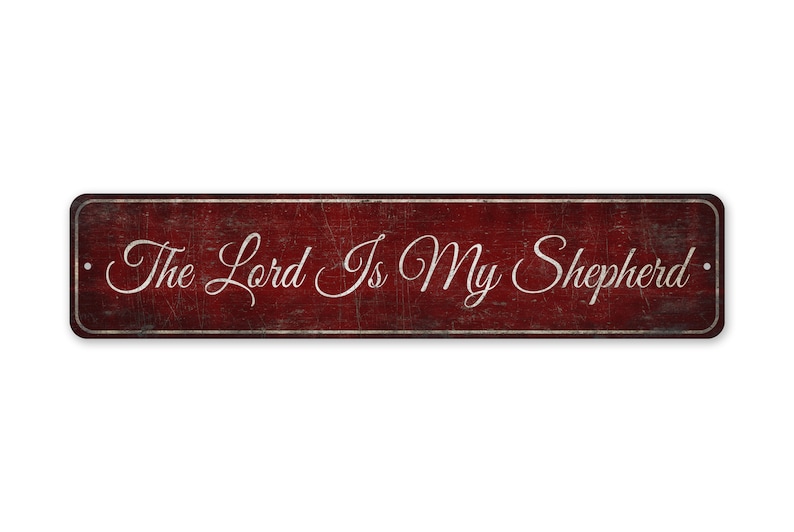 The Lord is Shepherd - the Lord Sign - Vintage Style Sign - Religious ...