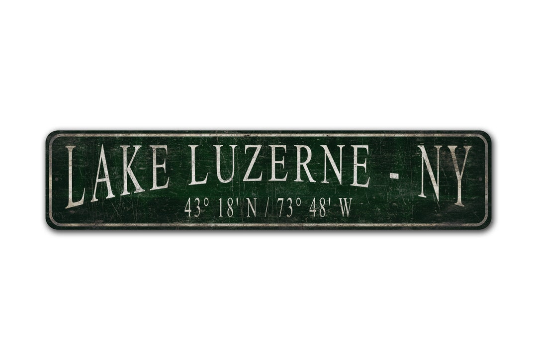 Lat Sign Custom Lat Long Sign - Lat Long Sign - Vintage Style Sign - Custom ...