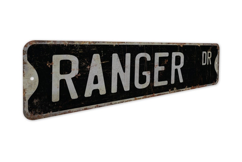 Metal Ranger Sign Ranger - Ranger Sign - Ranger Decor - Vintage Style Sign - Custom Name ...