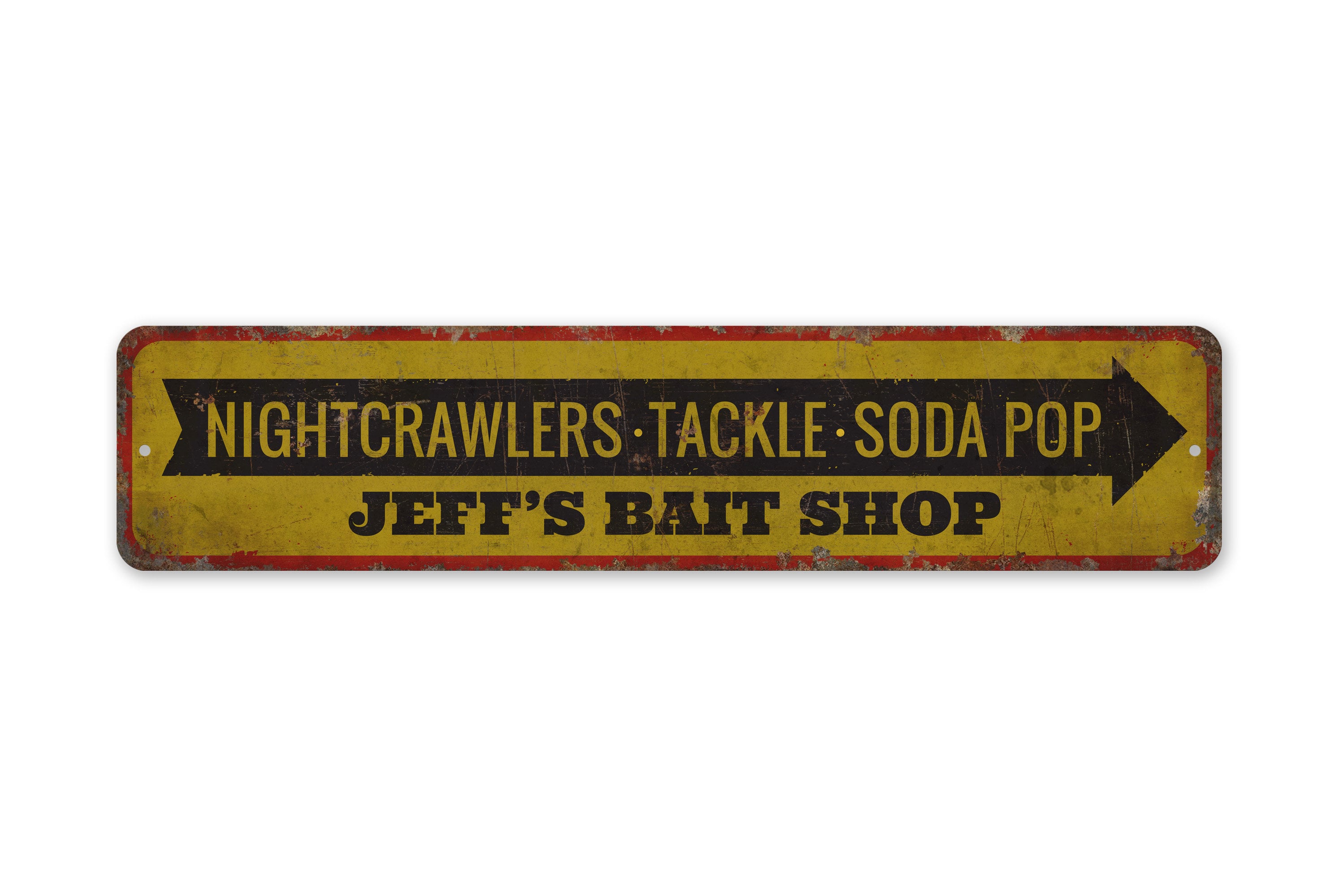 Rapala 80s店舗用デスプレイ看板 Tackle Soda Pop - Nightcrawler Sign - Bait Shop Sign - Custom Bait