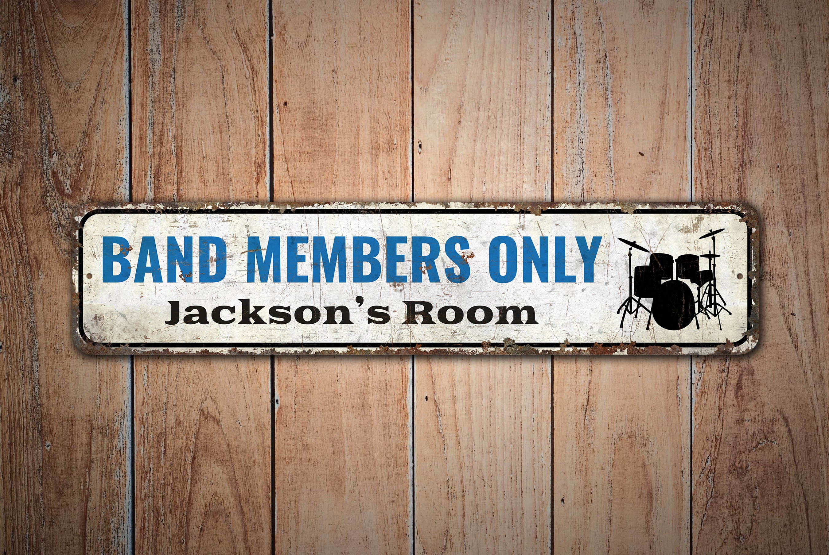Band Members Only - Kids Room Sign - Kids Room Decor - Kids Room Sign ...