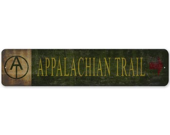 Appalachian Trail Sign - Appalachian Trail Decor - Appalachian Trail Arrow - Personalized Sign - Premium Quality Rustic Metal Sign
