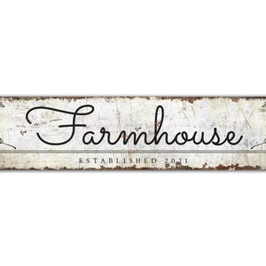 Farmhouse Sign - Farm Sign - Farmhouse Decor - Farmhouse Owner Gift - Vintage Style Sign - Premium Quality Rustic Metal Sign