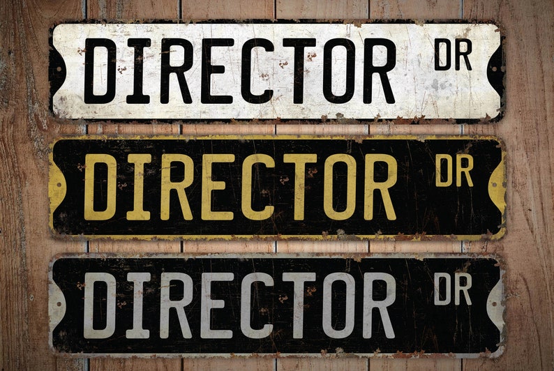 Directr Sign Director - Director Sign - Director Decor - Vintage Style Sign - Custom ...