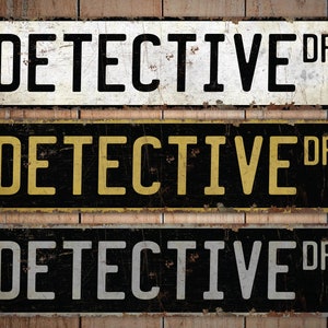 Detective - Detective Sign - Detective Decor - Vintage Style Sign ...