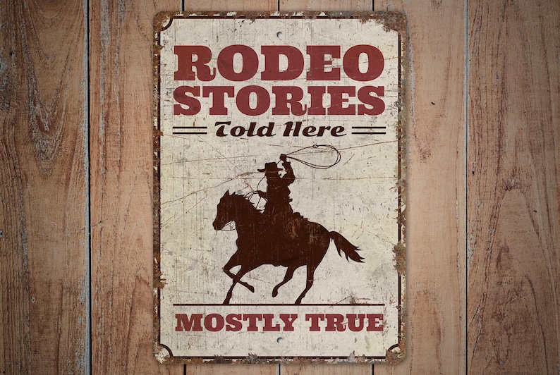 Texas Rodeo Sign Rodeo Stories Sign - Western Decor Sign - Ranch Decor - Ranch Sign ...