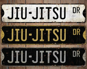 Jiu Jitsu - Jiu Jitsu Sign - Jiu Jitsu Game Sign - Jiu Jitsu Decor - Custom Jiu Jitsu - Sports Sign - Premium Quality Rustic Metal Sign