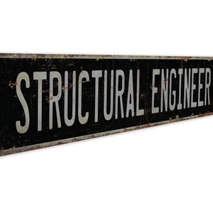 Engenheiro Estrutural - Placa de Engenheiro Estrutural - Decoração de Engenheiro Estrutural - Placa Estilo Vintage - Placa de Metal Rústico de Qualidade Premium imagem 7