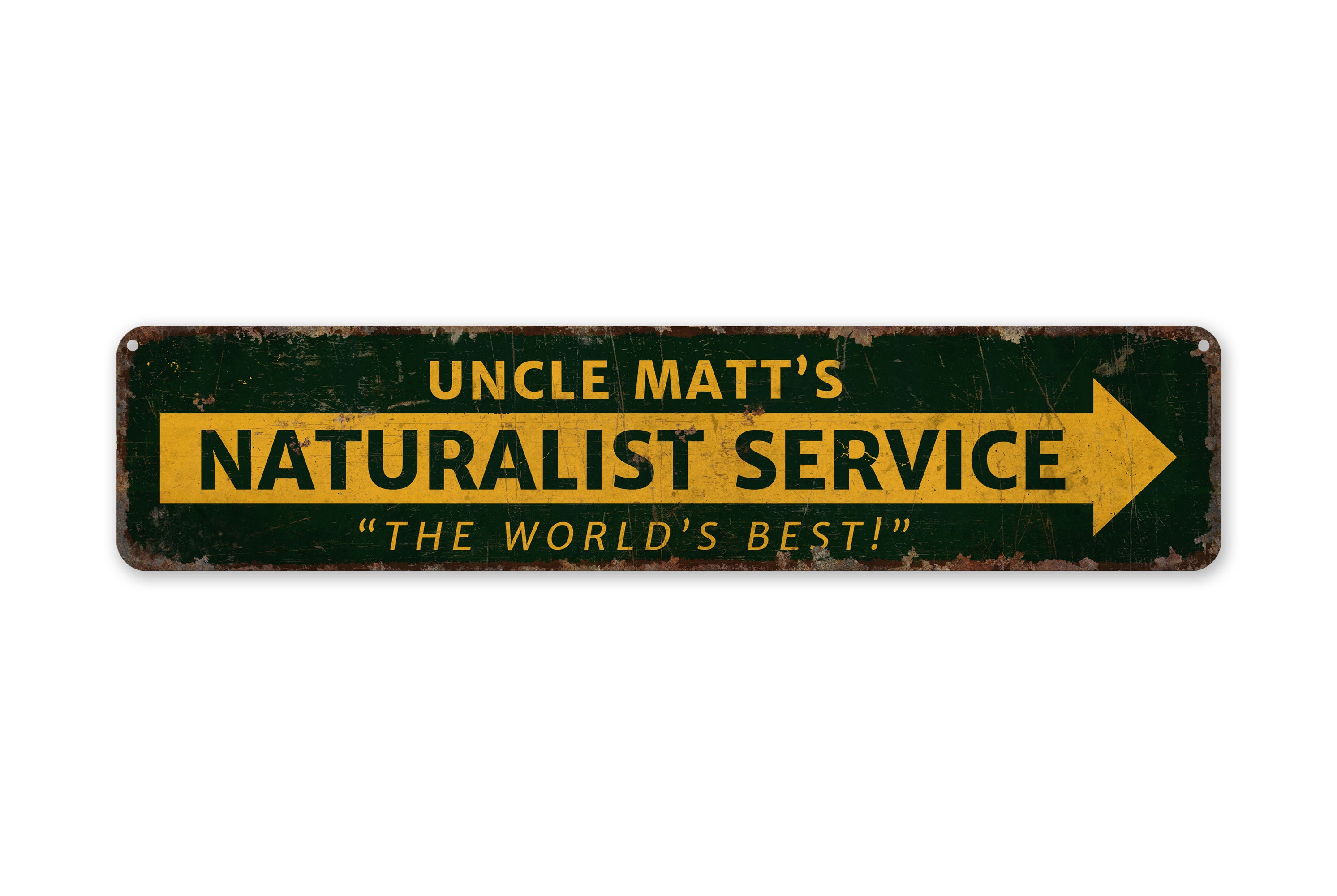 Naturalist Service Naturalist Sign Service Arrow Sign - Etsy