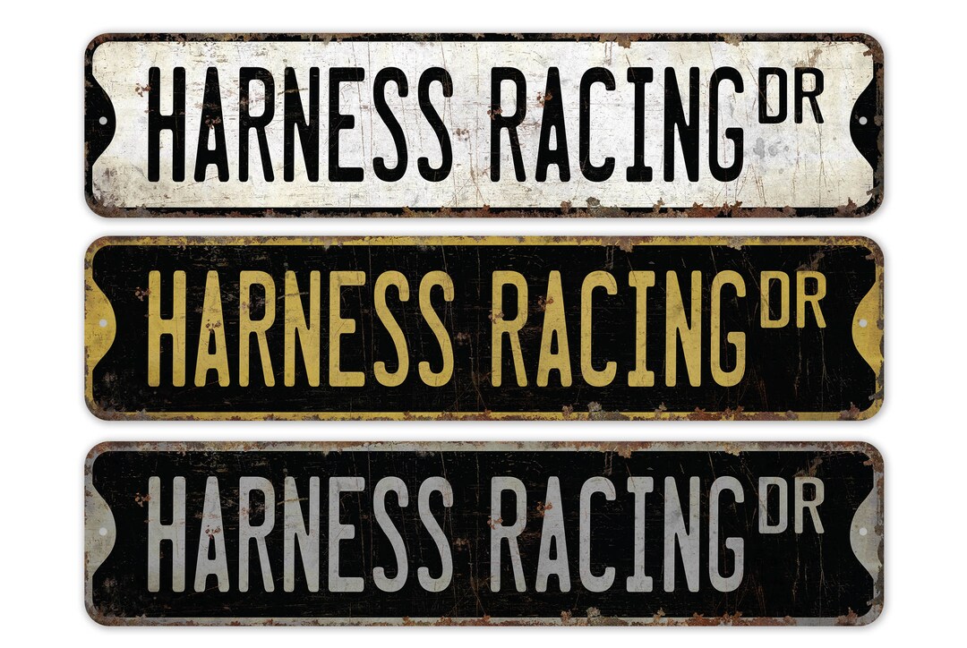 Wisconsin Racing Signs Harness Racing - Harness Racing Sign - Racing Game Sign - Racing Decor ...