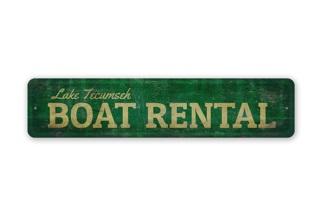 Custom Boat Rental Sign - Boat Rental Decor - Lake Boat Rental Sign ...