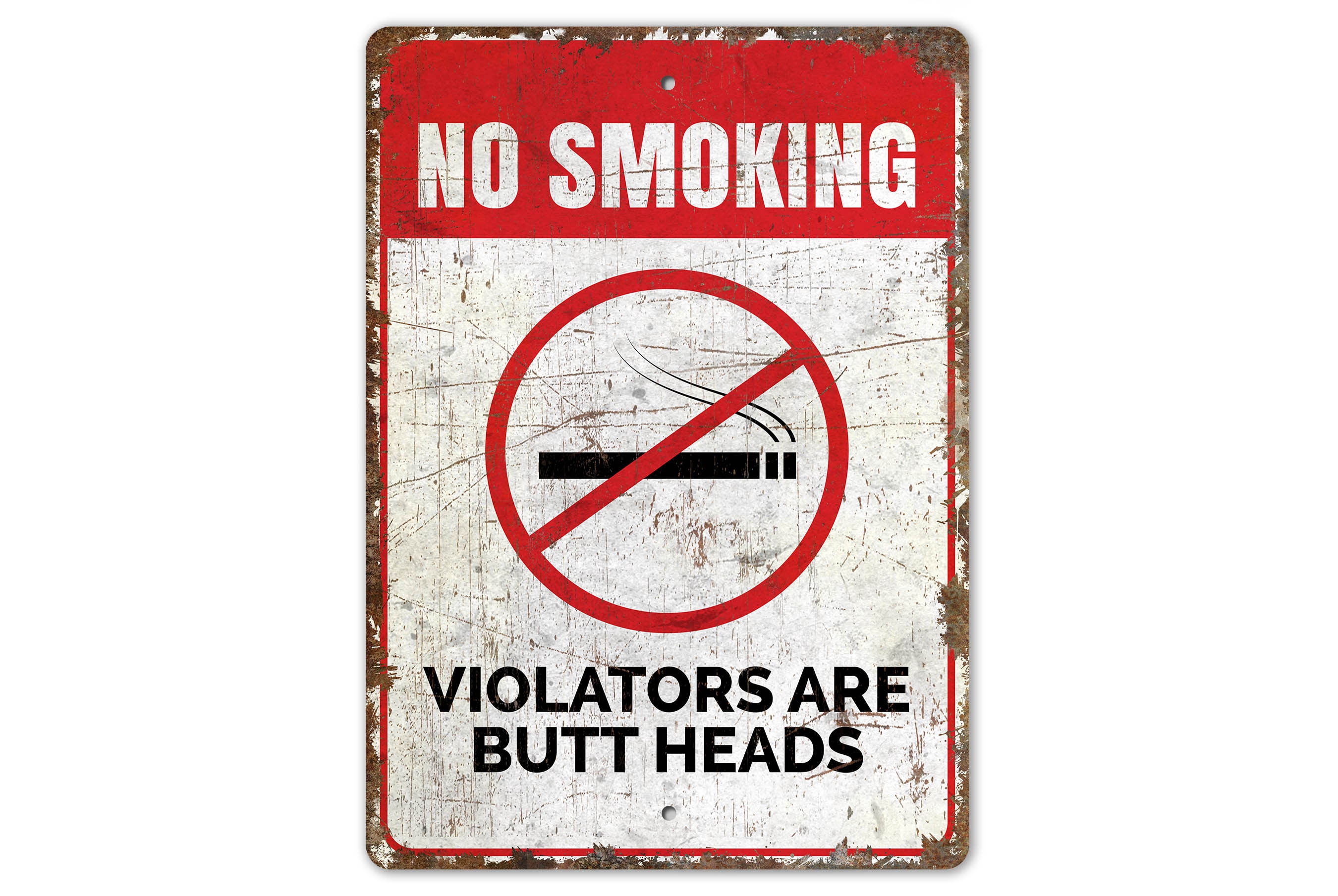 Vintage No Smoking Sign - Etsy