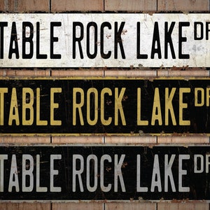 Table Rock Lake - Table Rock Lake Schild - Table Rock Lake Decor - Benutzerdefinierter Table Rock - Benutzerdefinierte Stil Dekor - Premium Qualität rustikales Metallschild