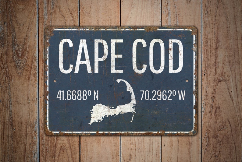 Cape Cod Text Cape Cod Sign - Cape Cod Location - Cape Cod Gift - Beach Sign - Beach ...