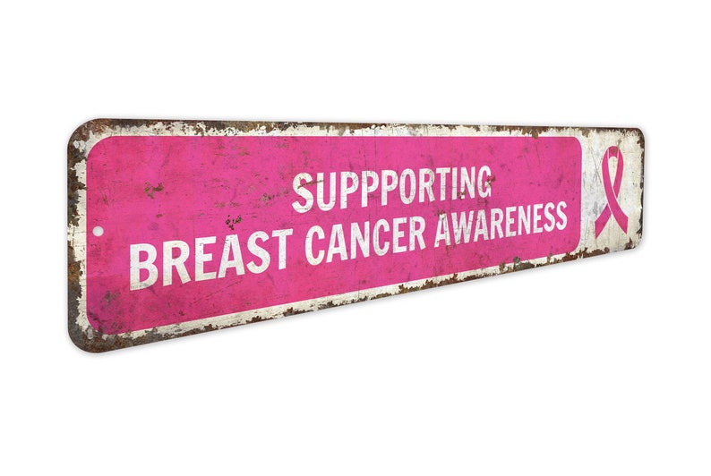 Rustic Cancer Ribbon Images Breast Cancer Awareness - Pink Ribbon Sign - Cancer Fighter Sign ...