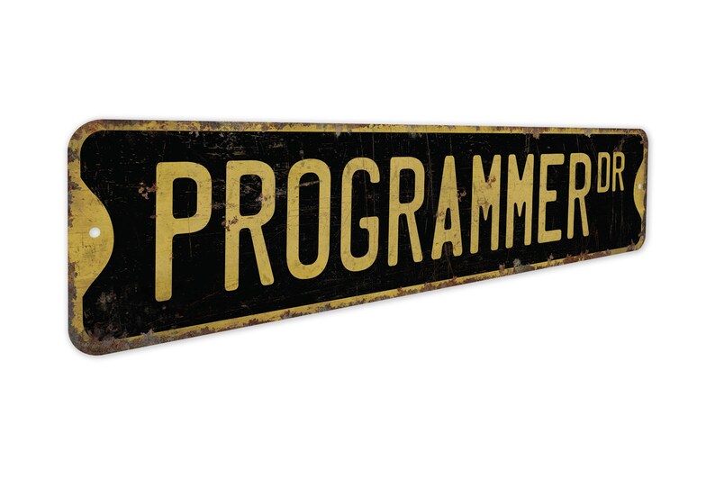 Programmierer - Programmierer Schild - Programmierer Dekor - Vintage Stil Schild - Benutzerdefinierte Straßenschild - Premium Qualität rustikales Metallschild Bild 5