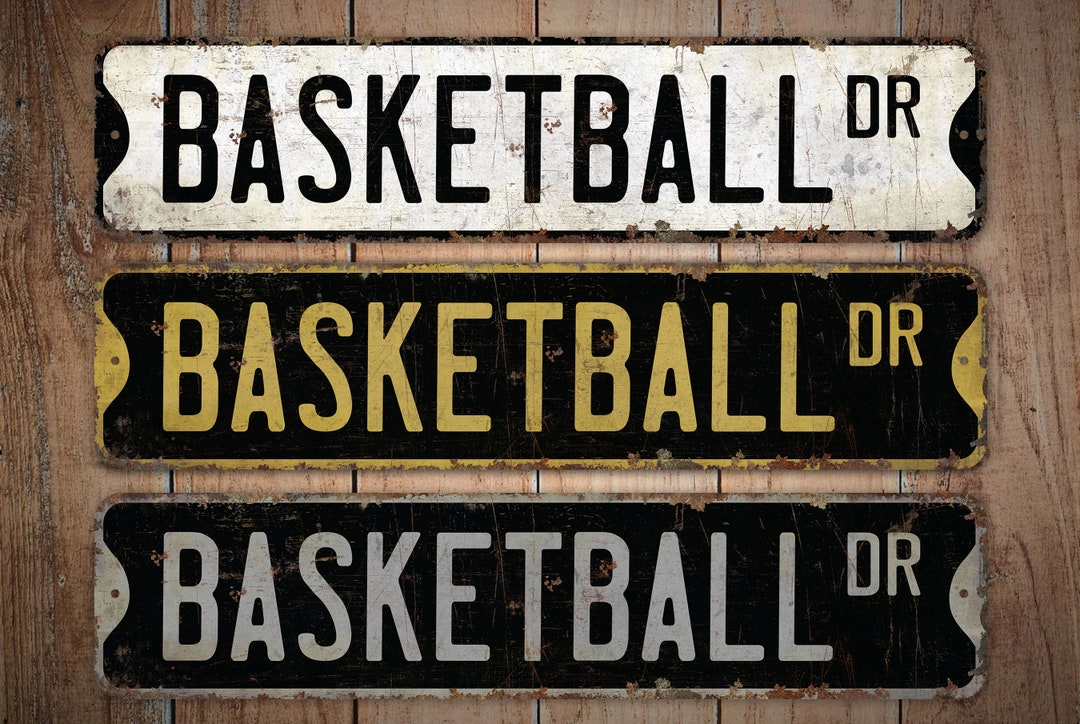 Red Basketball Sign Basketball - Basketball Sign - Basketball Game - Basketball Decor ...