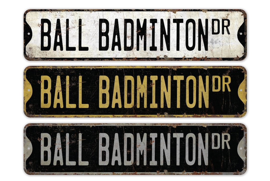 Ball Badminton - Ball Badminton Sign - Badminton Sign - Ball Badminton ...