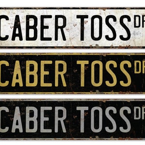 Caber Toss - Caber Toss Sign - Caber Toss Fan - Scottish Sport - Caber Toss Decor - Sports Sign - Premium Quality Rustic Metal Sign
