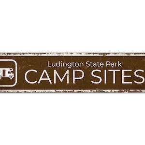 State Park Sign - State Park Decor - Camp Site Decor - Camp Site Sign - Vintage Style Sign - Premium Quality Rustic Metal Sign