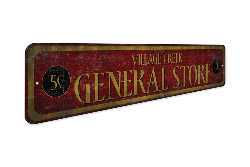 Custom General Store General Store Sign Vintage Style Sign Etsy