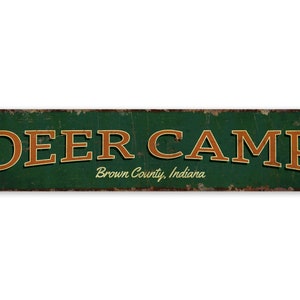 Deer Camp Sign - Family Camp Sign - Vintage Style Sign - Deer Camp Sign - Family Camp Sign - Premium Quality Rustic Metal Sign