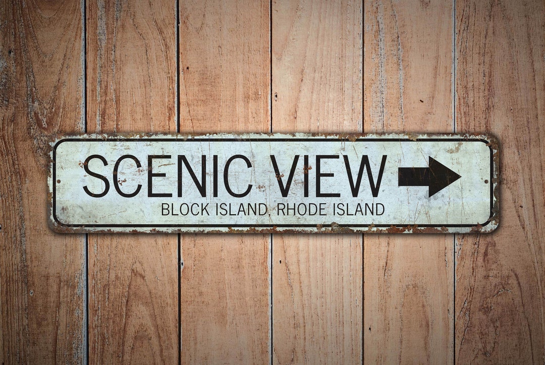 Scenic View - Scenic View Sign - Scenic View Decor - Vintage Style Sign ...