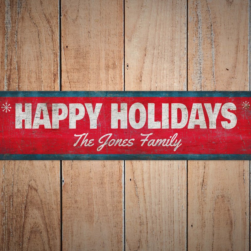 Happy Holiday Signs - Etsy