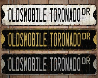 Oldsmobile Toronado - Toronado Car Decor - Toronado Car Sign - Vintage Car Sign - Premium Quality Rustic Metal Sign