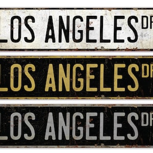 Los Angeles Street Sign - Etsy
