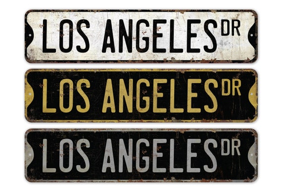 USAストリート看板　LOS ANGELES Los Angeles - Los Angeles Sign - Los Angeles Gift - Los Angeles