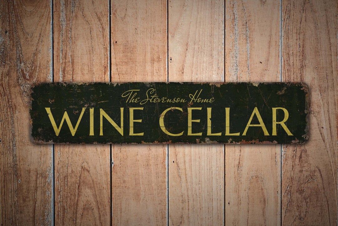 Wine Cellar Sign Wine Sign Vintage Style Sign Wine Cellar Home Home Wine Cellar Premium Quality