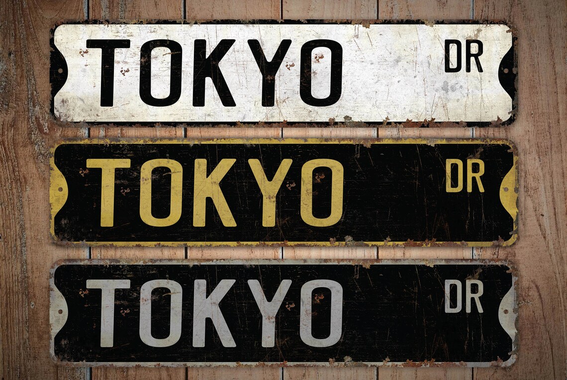 Tokyo Sign Textures Tokyo Sign - Tokyo Visitor - Tokyo Gift - Tokyo Souvenir - Japan's ...
