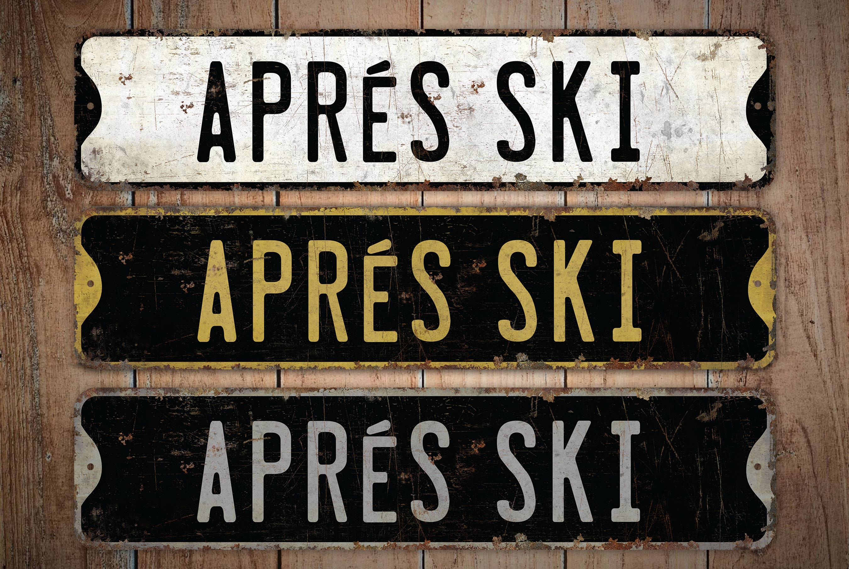 Retro Apres Ski Aluminum Sign Retro Skiing Plaque - Temu