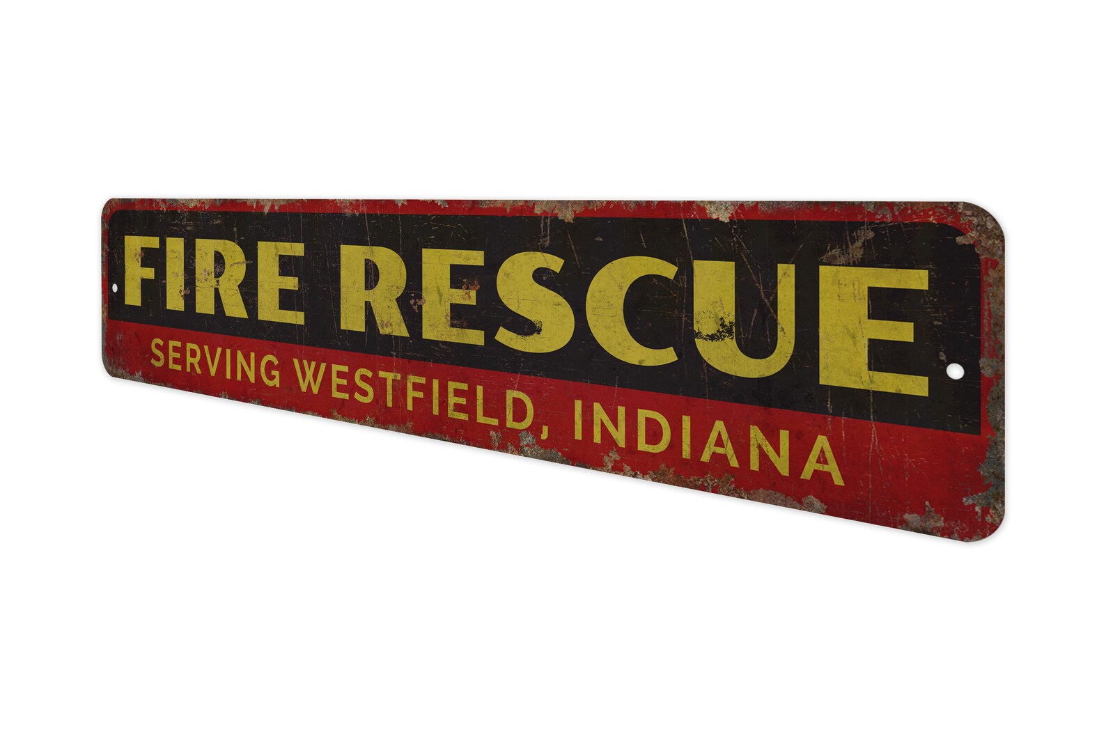 Fire Rescue - Fire Rescue Sign - Fire Rescue Decor - Vintage Style Sign ...