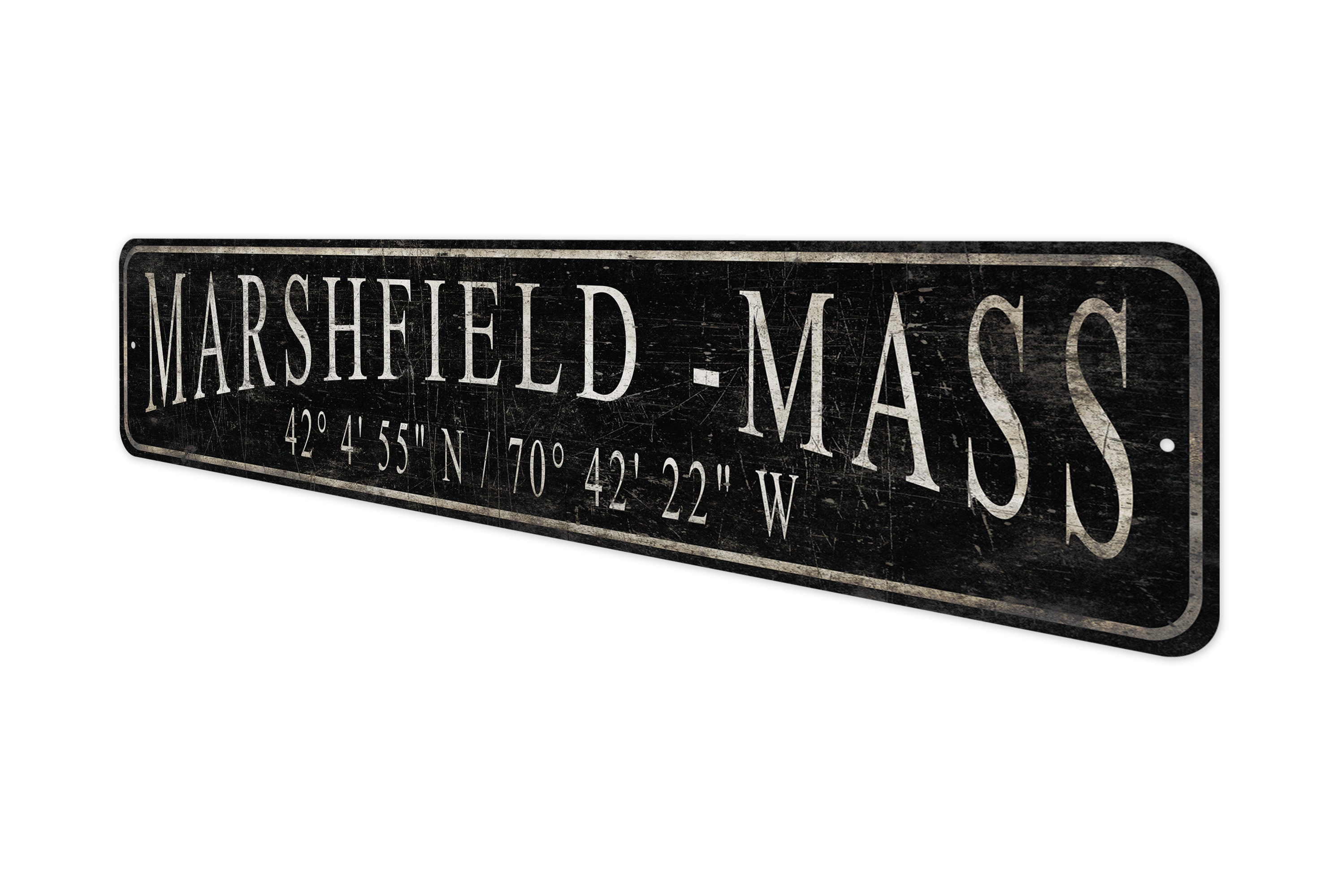 Lat Sign Custom Lat Long Sign - State Lat Long Sign - Vintage Style Sign ...