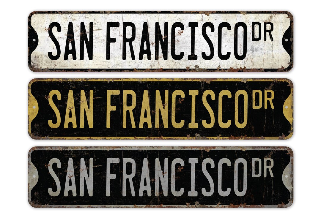 Sf Sign San Francisco - San Francisco Sign - San Francisco Visitor Gift - USA ...