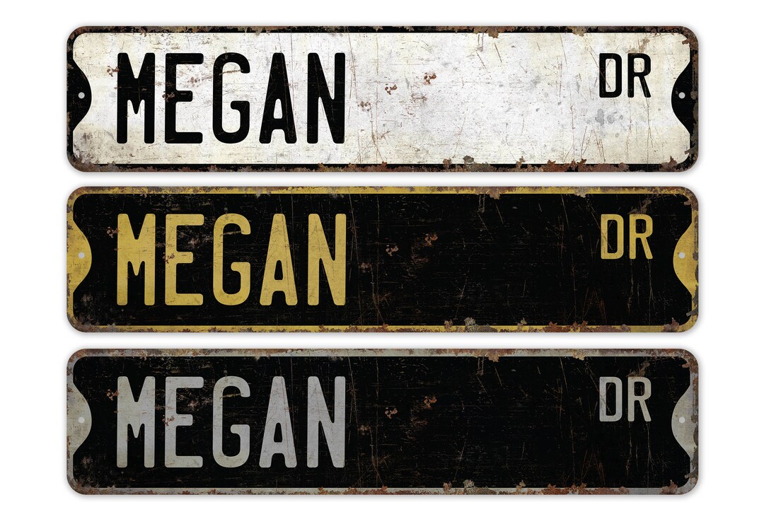 Megan Name Sign - Girls Name Sign - Home Decor - Kids Name Sign ...