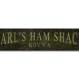 Custom Ham Radio - Ham Radio Sign - Ham Radio Decor - Vintage Style Sign - Premium Quality Rustic Metal Sign