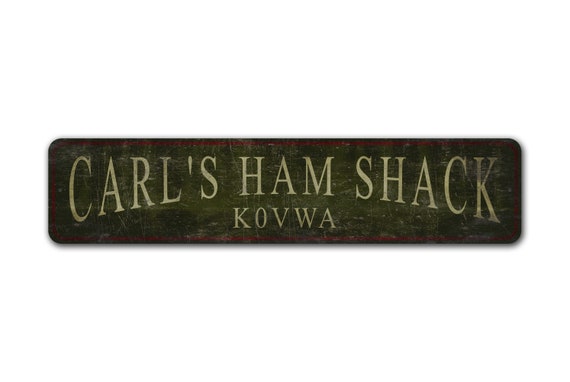 Custom Ham Radio - Ham Radio Sign - Ham Radio Decor - Vintage Style Sign - Premium Quality Rustic Metal Sign
