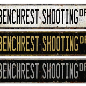 Benchrest Shooting - Shooting Sign - Benchrest Shooting Sign - Shooting Decor - Sports Sign - Premium Quality Rustic Metal Sign