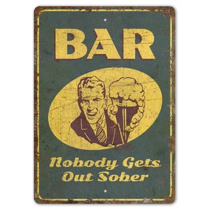 Bar Sign - Bar Decor - Beer Bar Sign - Beer Bar Decor - Pub Sign - Pub Decor - Vintage Style Sign - Premium Quality Rustic Metal Sign