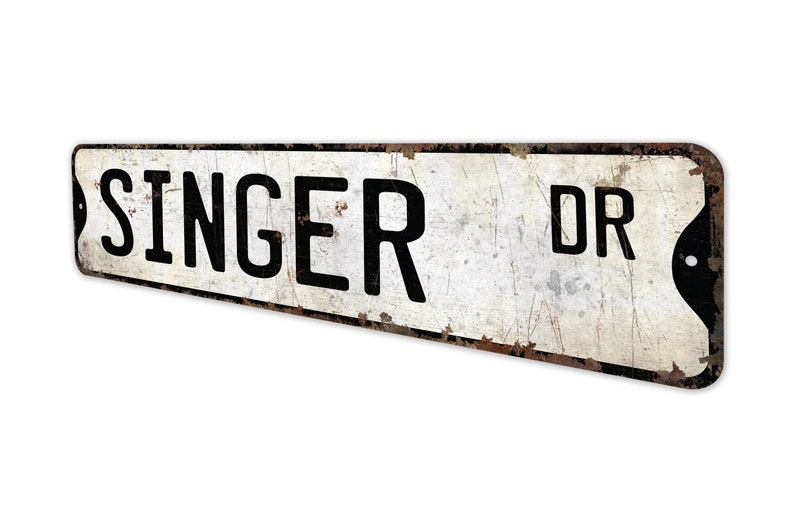 Writing Sign Singer Singer - Singer Sign - Singer Decor - Vintage Style Sign - Custom ...