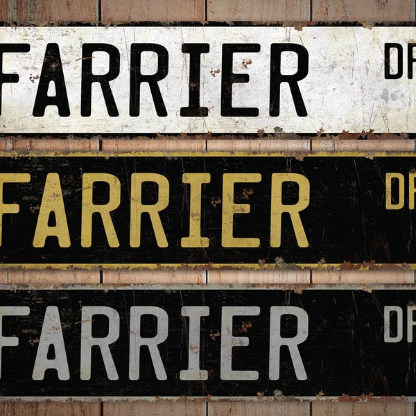 Farrier - Farrier Sign - Farrier Decor - Vintage Style Sign - Custom Street Sign - Premium Quality Rustic Metal Sign