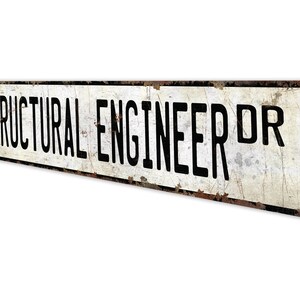 Engenheiro Estrutural - Placa de Engenheiro Estrutural - Decoração de Engenheiro Estrutural - Placa Estilo Vintage - Placa de Metal Rústico de Qualidade Premium imagem 4