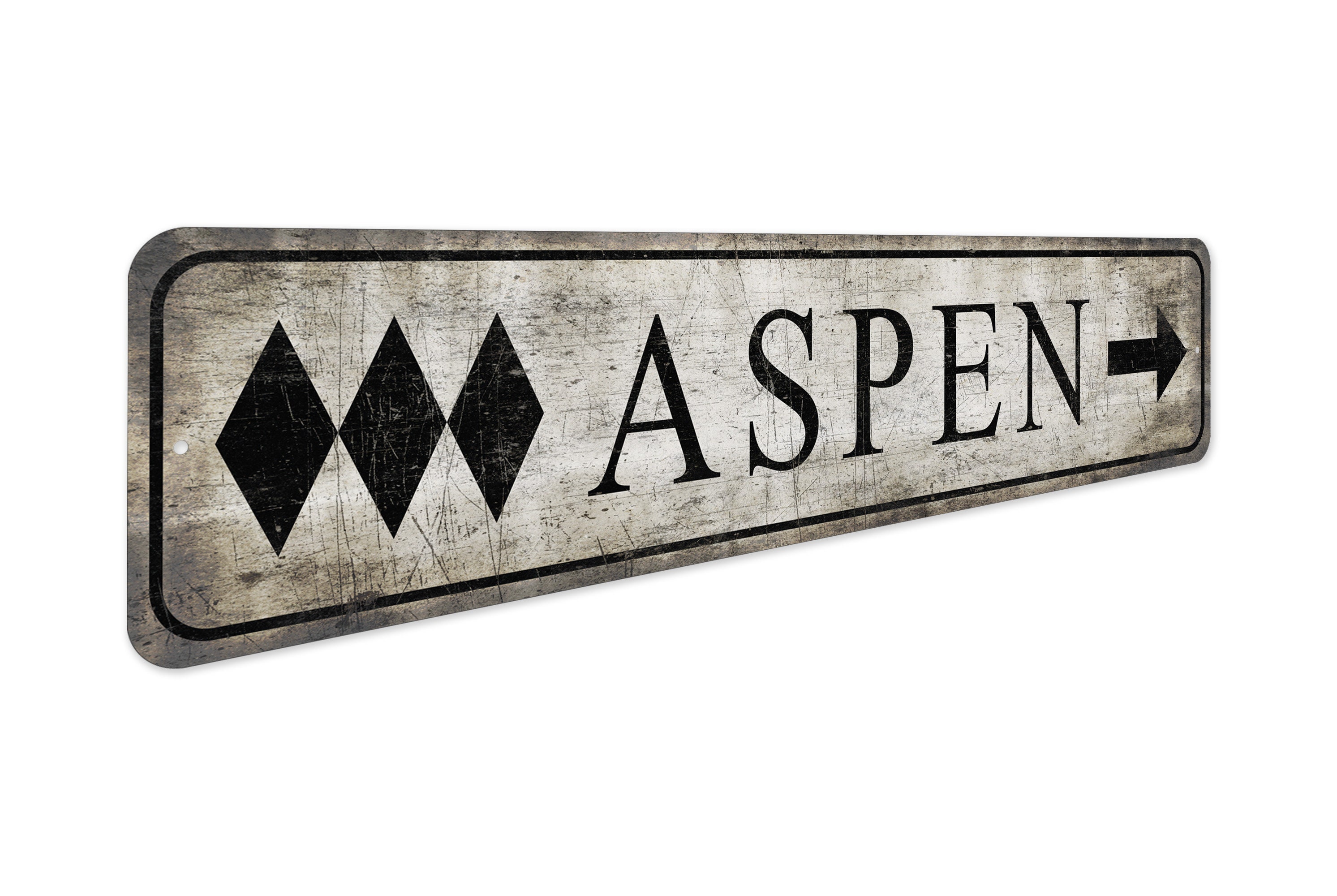 Triple Diamond Sign - Aspen Triple Diamond - Aspen Arow Sign - Vintage ...